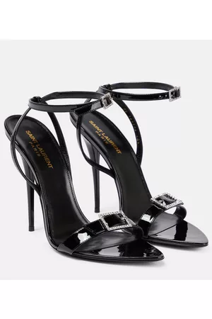 Saint Laurent Sandali Claude in vernice