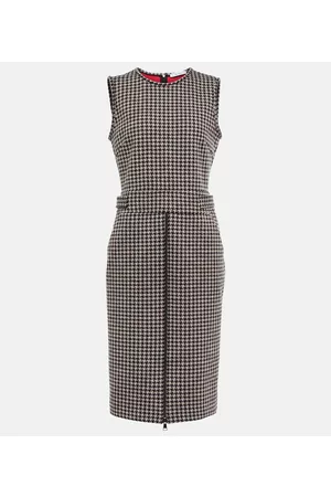 Max Mara Abito Ginnata in lana vergine pied-de-poule