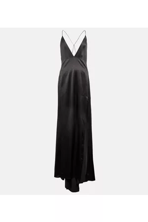 Saint Laurent Abito lungo in seta