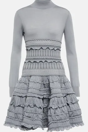 Alaïa Alaïa Miniabito Crinoline in lana vergine