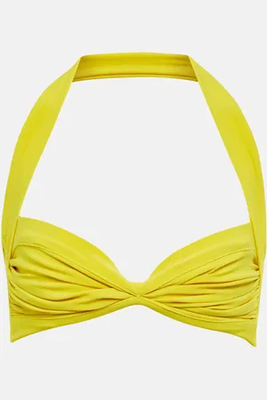 Norma Kamali Top bikini Bill arricciato