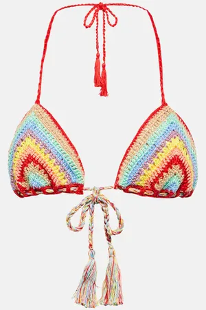 ANNA KOSTUROVA Top bikini in crochet di cotone