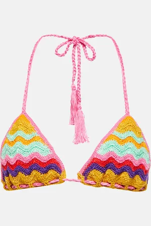 ANNA KOSTUROVA Top bikini in crochet di cotone