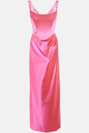 Vivienne Westwood Abito lungo Camille in raso