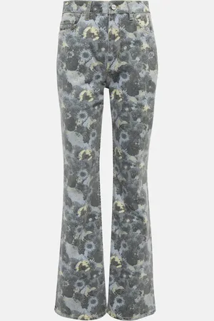 Ganni Jeans flared con stampa