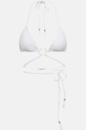 Bananhot Top bikini a triangolo con anelli