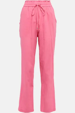 Bananhot Pantaloni regular in lino