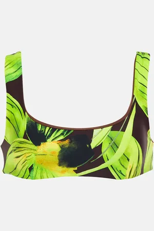 Louisa Ballou Top bikini Scoop con stampa