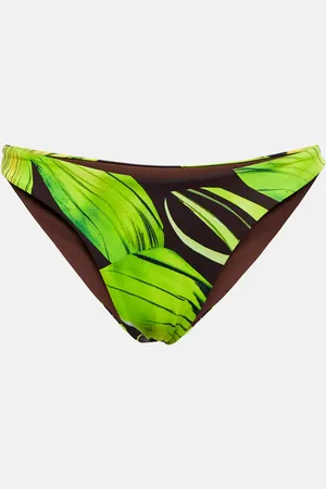 Louisa Ballou Slip bikini Scoop con stampa