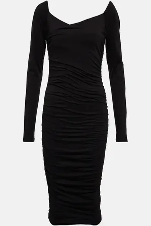 Velvet Abito midi Tori in jersey di misto cotone