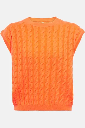 Jardin des Orangers Gilet in cashmere a trecce