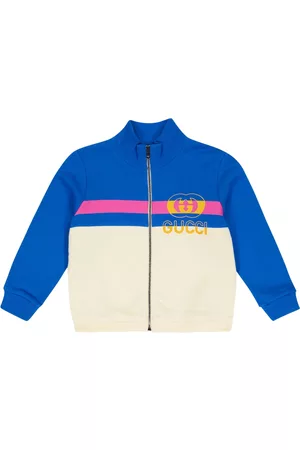 Gucci Baby - Felpa con zip in jersey di cotone