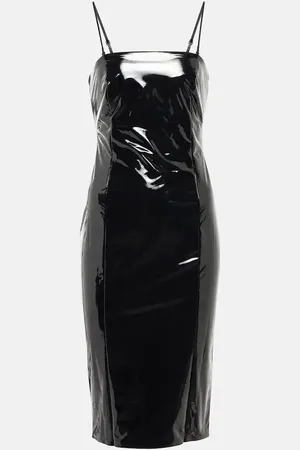 Wolford Miniabito con pannelli in similpelle