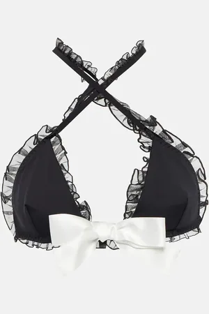 Giambattista Valli Top bikini incrociato con ruches