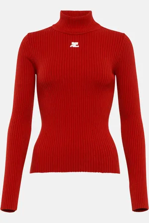 Courrèges Courrèges Dolcevita in maglia a coste