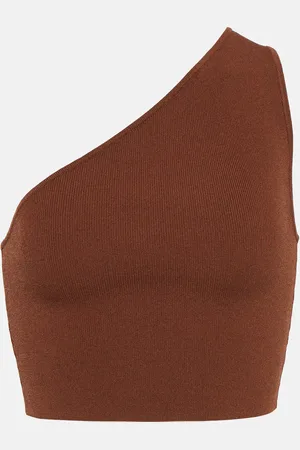 Staud Crop top Lexi in maglia a coste