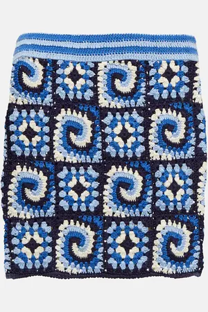 Staud Minigonna Brazing in crochet di cotone