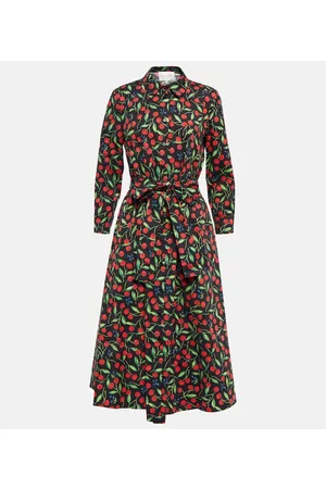 Carolina Herrera Donna Vestiti estivi - Abito chemisier in misto cotone