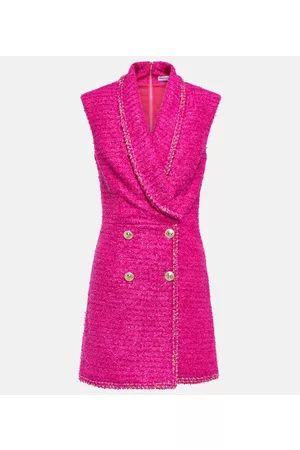 Rebecca Vallance Miniabito doppiopetto in tweed