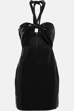 ROTATE Miniabito con cut-out e paillettes