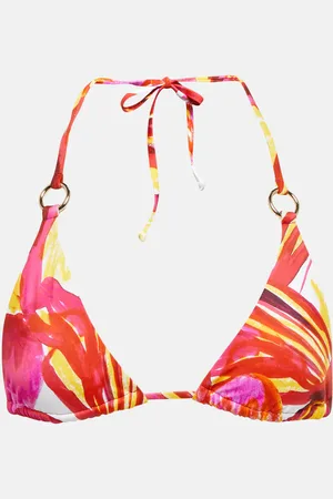 Louisa Ballou Top bikini Mini Ring con stampa