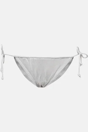 Norma Kamali Bikini a triangolo metallizzato
