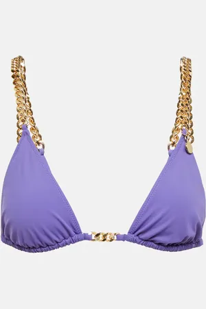 Stella McCartney Top bikini a triangolo con catena
