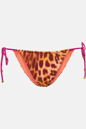 Stella McCartney Slip bikini con stampa leopardata