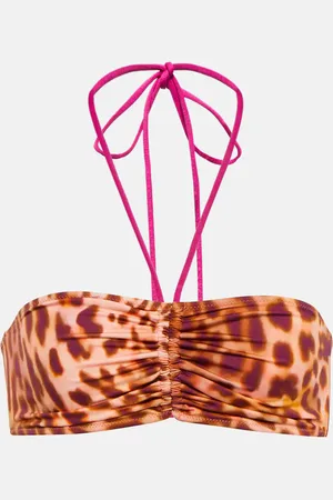 Stella McCartney Top bikini a fascia con stampa