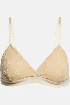 Marine Serre Bralette Moonogram in mesh