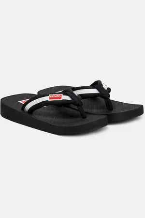 Kenzo Sandali infradito a righe con logo