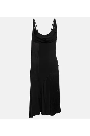 Victoria Beckham Miniabito asimmetrico con frange