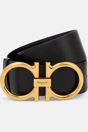 Salvatore Ferragamo Cintura Gancini in pelle a vita alta
