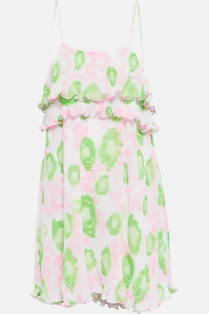 Ganni Miniabito in georgette con stampa