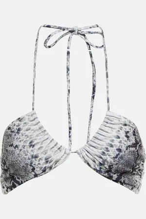 Norma Kamali Top bikini a fascia Jason con stampa