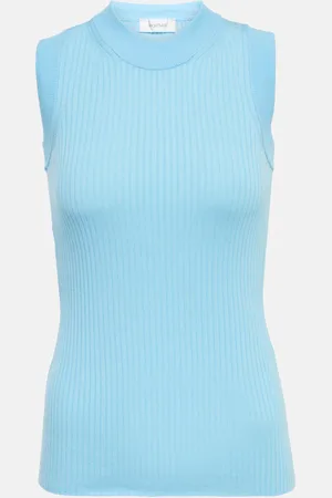Sportmax Tank top Nido in cotone a coste
