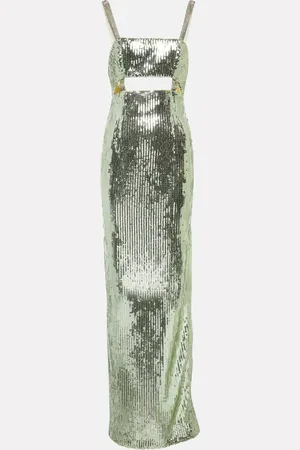 GALVAN Abito lungo Rebecca con paillettes