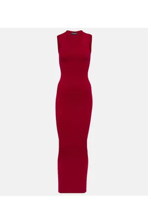Dolce & Gabbana Donna Vestiti lunghi - Abito lungo in misto lana vergine