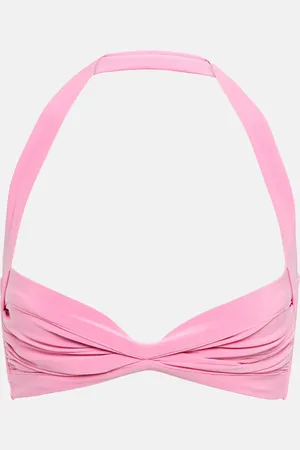 Norma Kamali Top bikini Bill con ruches