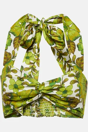 ALÉMAIS Alémais Bralette Wallis in lino con stampa