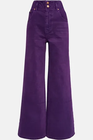 ULLA JOHNSON Jeans Margot a gamba larga e vita alta