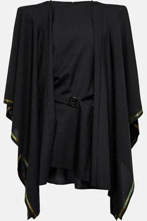 JUNYA WATANABE Miniabito a righe con mantella