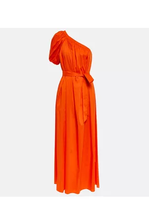 Diane von Furstenberg Donna Vestiti lunghi - Abito lungo monospalla in misto cotone