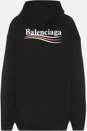 Balenciaga Felpa in cotone con cappuccio
