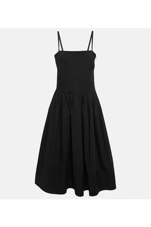 Proenza Schouler Donna Vestiti lunghi - Abito midi in popeline di misto cotone