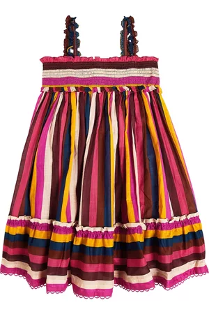 ZIMMERMANN Bambina Vestiti estivi - Abito Clover in cotone a righe