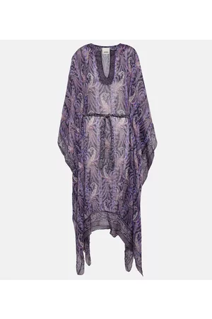 Isabel Marant Donna Vestiti lunghi a fiori - Abito lungo in cotone e seta con stampa