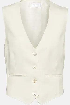 WARDROBE.NYC Gilet in lana cropped
