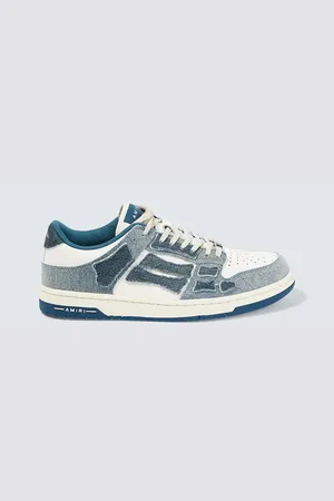 AMIRI Sneakers Skel Top Low in denim e pelle