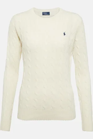 Ralph Lauren Pullover in lana e cashmere a trecce